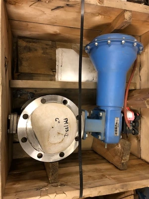6" KTM Dezurik  V-Ball Valve with Pneumatic Actuator, New Storeroom Spare