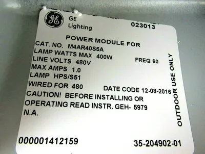 NEW GENERAL ELECTRIC M4AR40S5A POWER MODULE 400W 480V