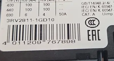 USED Siemens 3RV2811-1GD10