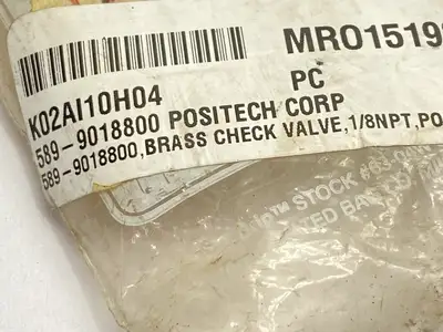 589-9018800 | Positech  Brass Check Valve 1/8" NPT LOT OF 3 - Used
