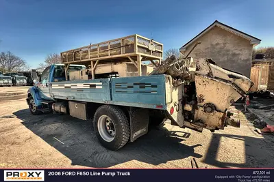Used 2006 FORD F650 LINE PUMP TRUCK Concrete Mixer Trucks Pennsylvania US | Proxy Equipment #1378201