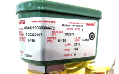 NEW ASCO HBX8210D00304672 SOLENOID VALVE 120/60