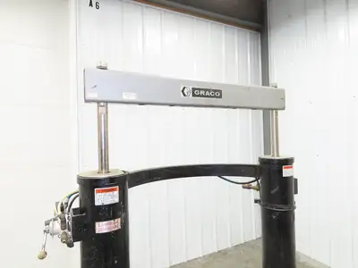 Graco Thermo-o-flow Hot Melt Drum Unloader 55 Gallon Frame & Cylinders Only