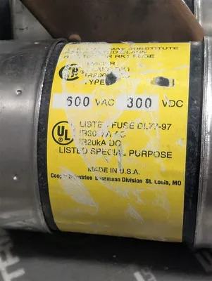 Lot of 3 Bussmann LPS-RK-400SP Low-Peak Dual Element Fuses 400A Blue Used