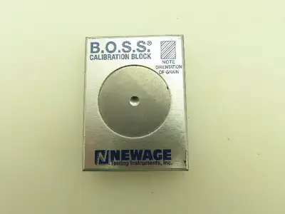 B.O.S.S. Newage HA0158 Calibration Block For Brinell Optical Scanning 3.64MM