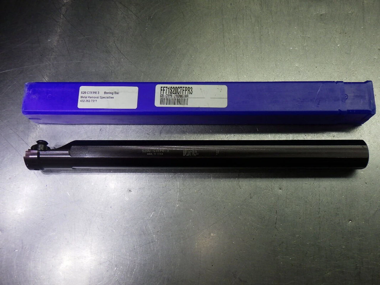 Metal Removal Specialties Steel Boring Bar 1.25" Shank S20 CTFPR 3 (LOC2800B)