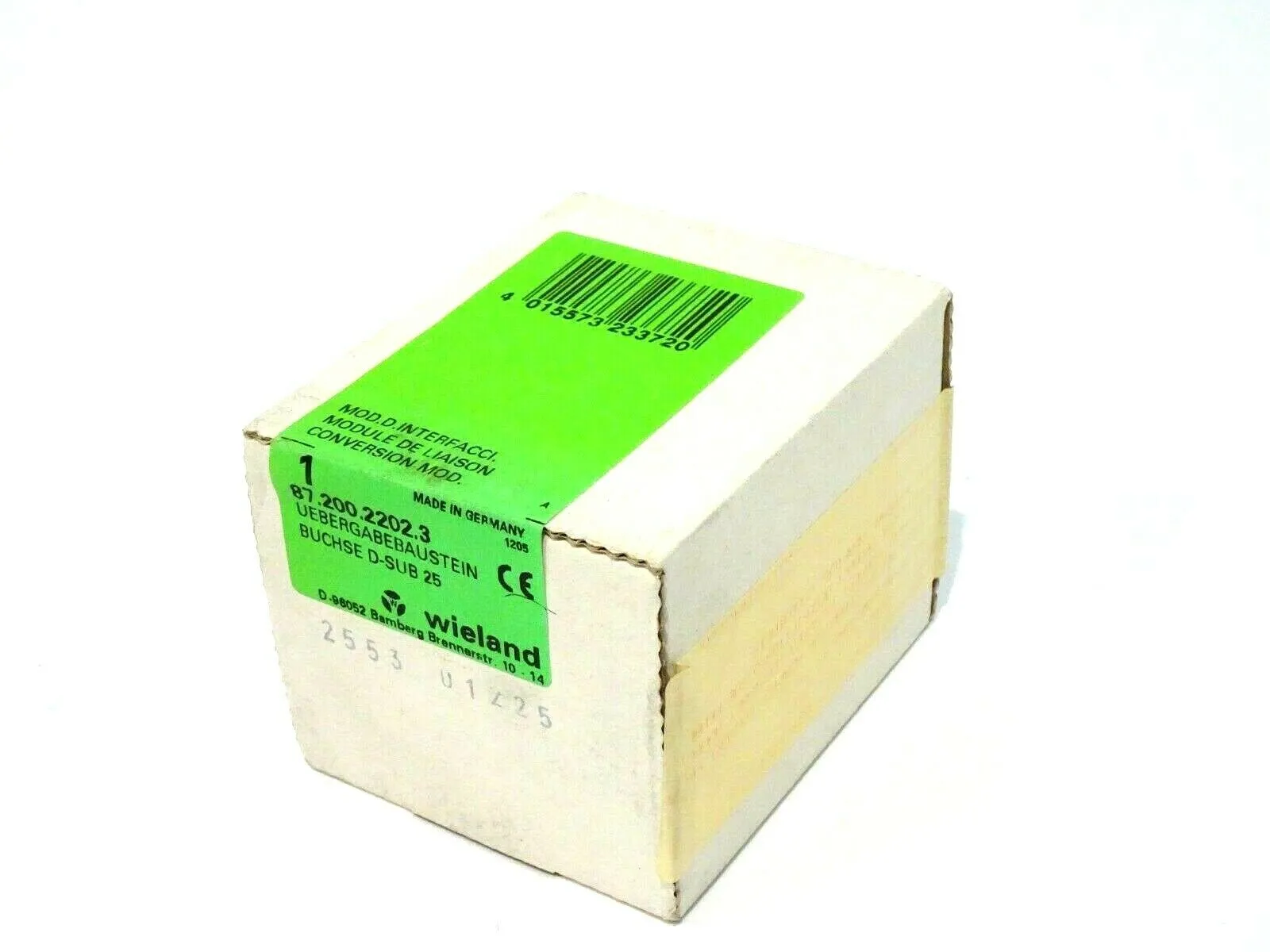 NEW SEALED WIELAND 87.200.2202.3 CONVERSION MODULE 8720022023