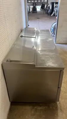 Used Continental Used 2023 93" Continental PA93N-D Pizza Prep Table w/ Refrigerated Base, 115v - STS Food Prep Tables Illinois US | Falcon Restaurant Supply #1373509