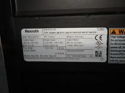 USED REXROTH KSM01.2B071C24NS1HG0SENND7NNFW