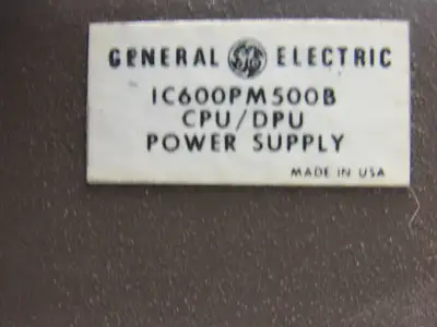 GE Fanuc IC600PM500B Series 6 CPU Power Supply W/Key Remanufactured & Tested