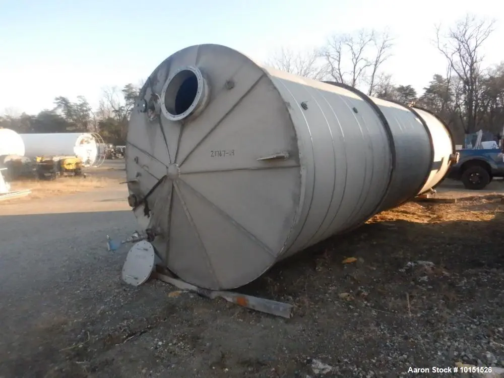 Used Northland 10,000 Gallon Stainless Steel Tank – Insulated, Cone Top, Sloped Bottom
