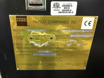 Used HURCO VMX60/40T Vertical Machining Centers Texas US | Machinesused.com #1481811