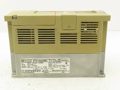 Square D Telemecanique ATV18U09M2 ALTIVAR 18 Variable AC Drive VFD .5Hp 240V 1PH