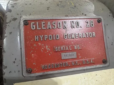 GLEASON 26 BEVEL GEAR GENERATORS SPIRAL | Piselli Enterprises (20)