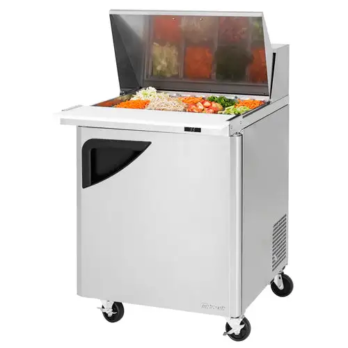 Turbo Air TST-28SD-12-N 27" Super Deluxe Mega Top Sandwich/Salad Prep Table w/ Refrigerated Base, 115v