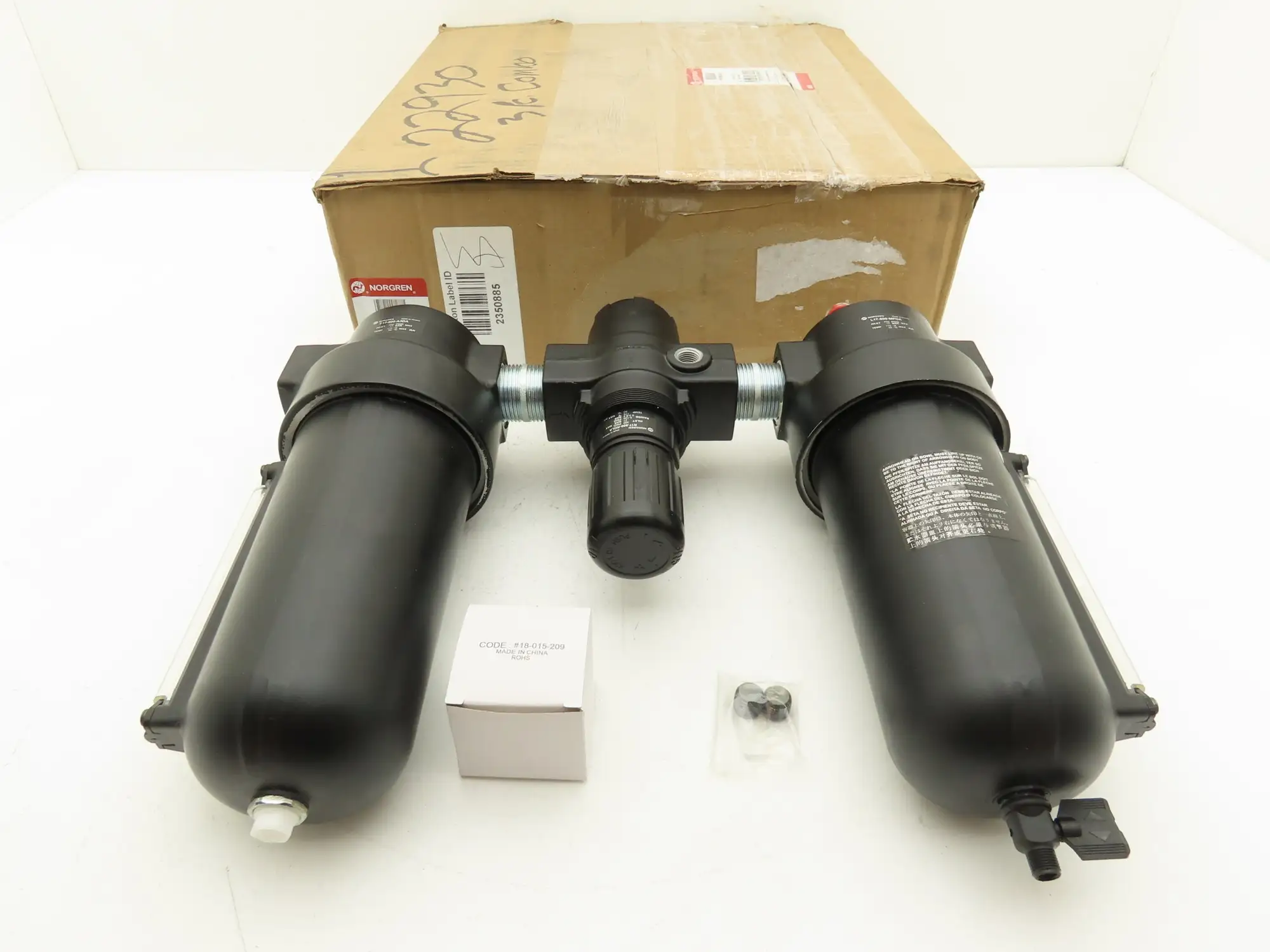 Norgren P8A-860-A3DA Air Line Filter Regulator Lubricator Combo 17 Series 1"NPT