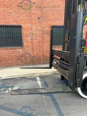 USED HYSTER S 155F FORKLIFT 15000 LBS W/ ADJ. 48" FORKS - SIDE SHIFT, 220" MAX HEIGHT