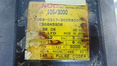 GE Fanuc 10S/3000 AC Servo Motor A06B-0317-B005#0008 Used