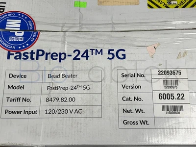 New | in-Stock MP Biomedicals FastPrep-24 5G Homogenizers Missouri US | BioLabTek #1547028