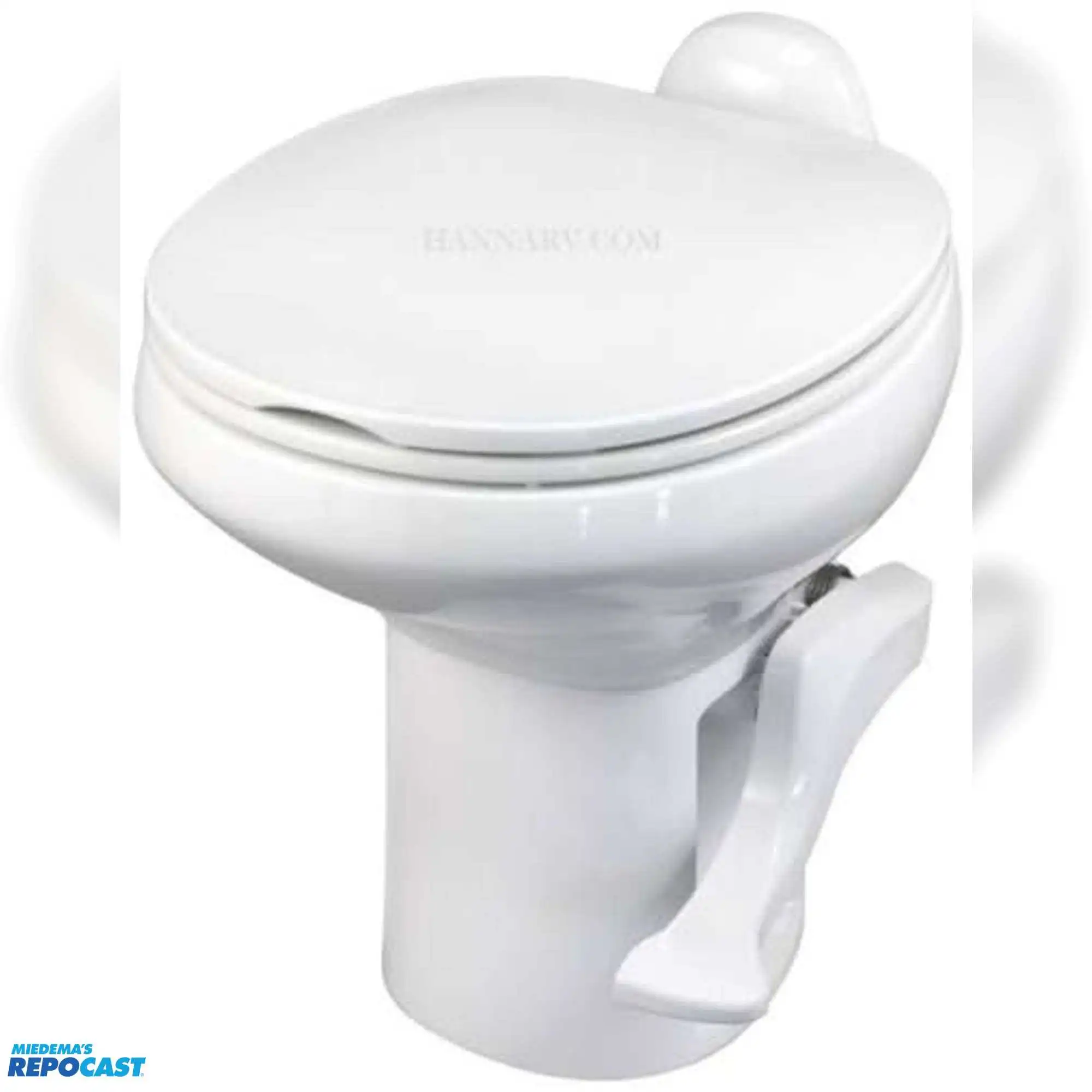 Thetford Aqua-Magic Style II Hybrid Ceramic Bowl on Polypropylene Base Toilet, High, White, OEM...
