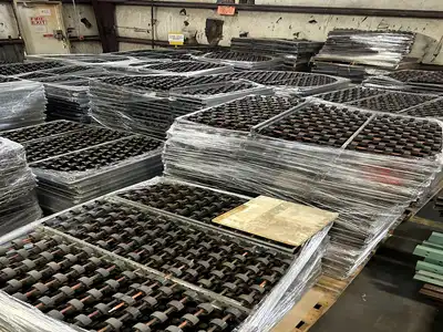 BULK QTY OF ROLLER RACKING W/ BEAMS