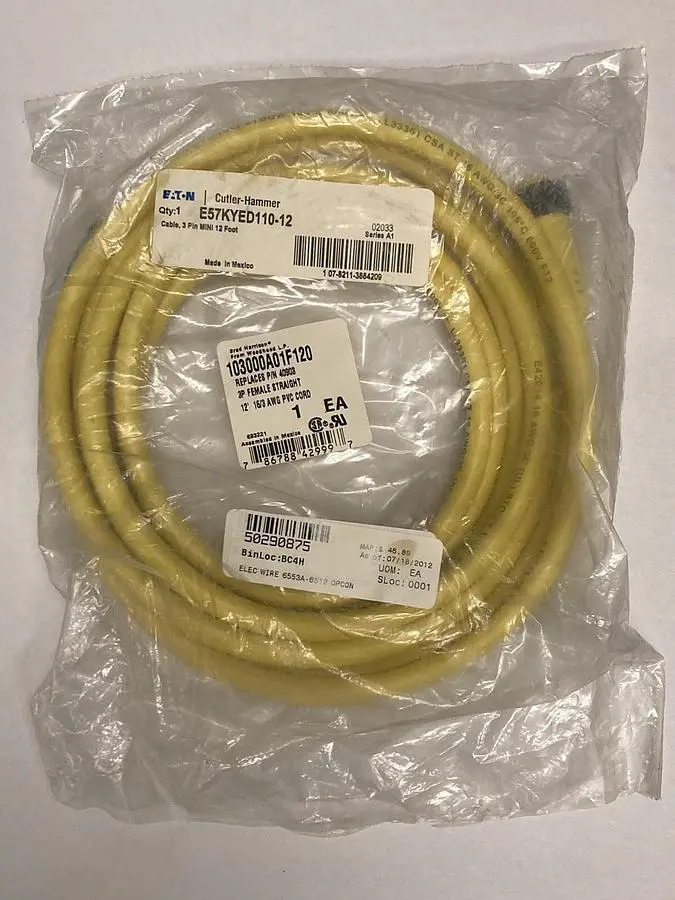 New | in-Stock EATON E57KYED110-12 Cable & Wire Ohio US | Surplus Asset Holdings #1262572