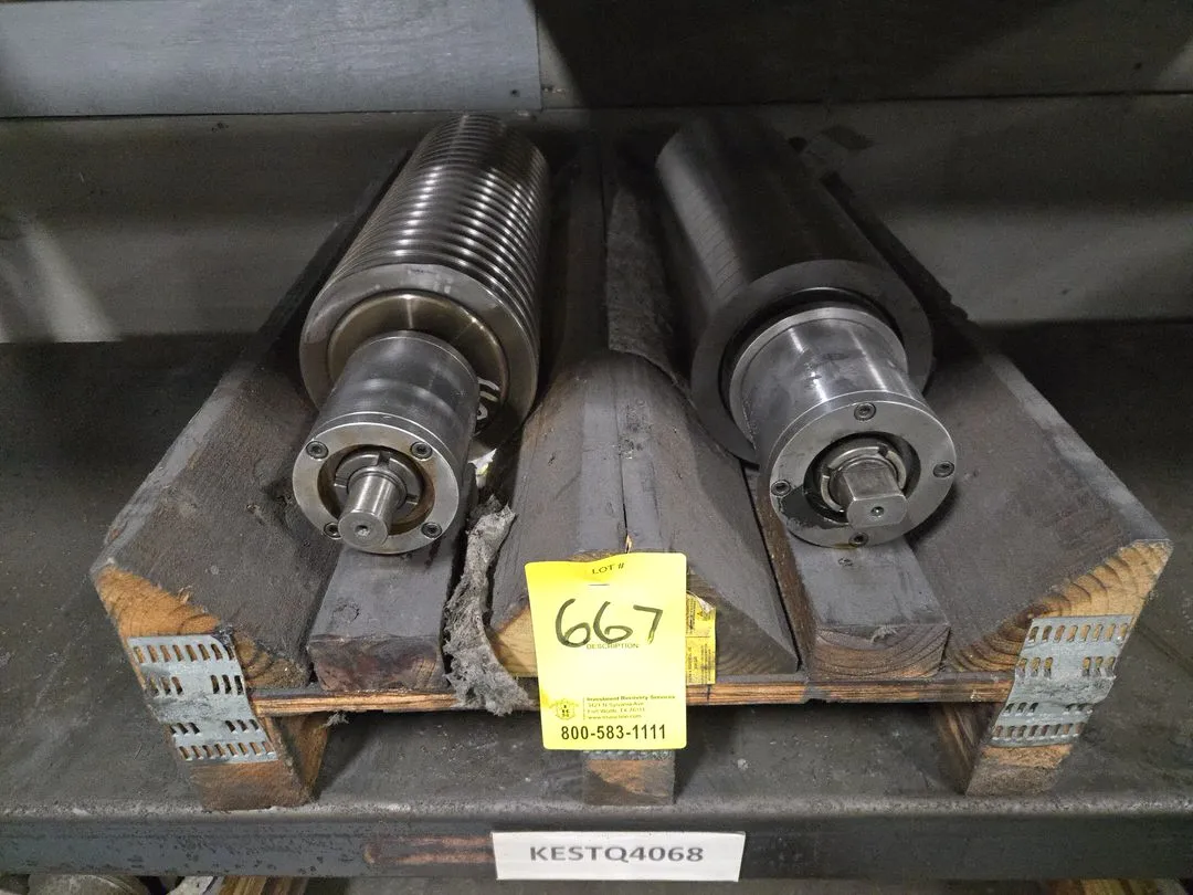 (2) Superfine OD Grind Drum Spindle