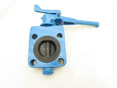 Media Valve Co. WCB-1500WP CS-CS-NR Butterfly Valve 2-3/8" 10" Lock Down Handle
