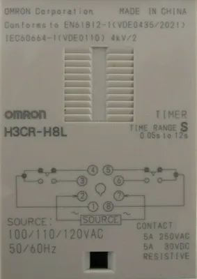 NEW OMRON H3CR-H8L TIMER 12 SECOND H3CRH8L
