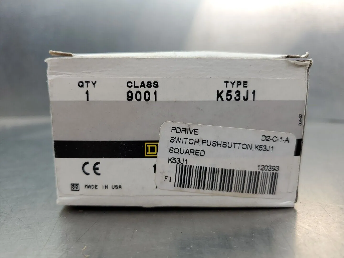 Square D 9001 K53J1 Selector Pushbutton Switch. 4B-24