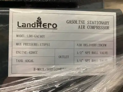 LandHonor 40 Gallon 2-Stage Truck Mounted Air Compressor 2025