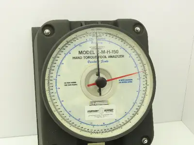 Sturtevant Richmont E-M-H-150 Hand Torque Tool Analyzer Quadri-Scale 150 Ft-LBS