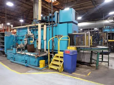 24" x 24" RANSOHOFF 3-STAGE STEEL MESH CONVEYOR PASS THROUGH PARTS WASHER: YOBRO #24301