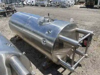 300 gal stainless steel jacketed brite tank