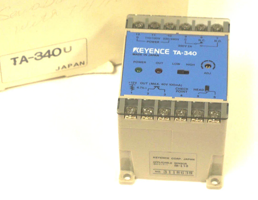 NEW KEYENCE TA-340U AMPLIFIER MODULE TA340U, TA-340