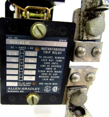 ALLEN BRADLEY 809-A14E INSTANTANEOUS TRIP CURRENT RELAY 809A14E NEW, SURPLUS