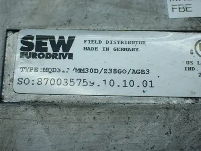 USED SEW EURODRIVE MQD32A/MM30D/Z38G0/AGB3