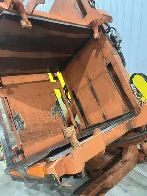 CHERRY INDUSTRIAL HYDRAULIC PALLET CLAMP &  INVERTER ROLLOVER MACHINE: STOCK #20092