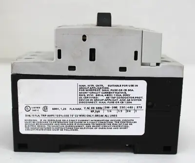 USED SIEMENS 3RV1011-0KA10