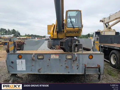 Used 2009 GROVE RT650E Rough Terrain Cranes Louisiana US | Proxy Equipment #1388716