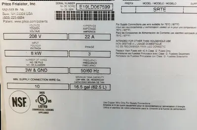 USED PITCO SRTE