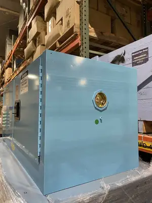 USED JUSTRITE SURE-GRIP EX ACID AND CORROSIVE STORAGE CABINET 12 GAL / 45L