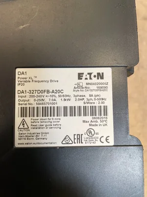 USED Eaton Eaton DA1-327D0FB-A20C