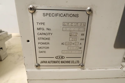 Used JAM _UNKNOWN_ Single Station Punches Texas US | OCO Industrial #1773346