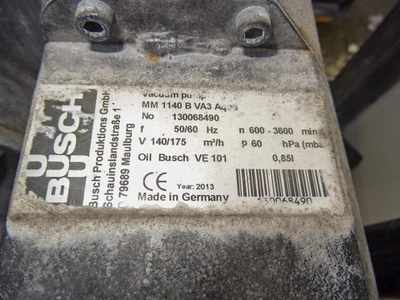 150 m.cu/hr Bush Mink Dry Claw vacuum pumps Type MM 1140 BV 4Kw