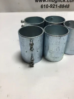 Crouse-Hinds 465 2″ Steel Set Screw Couplings Zinc Plated Lot of 5