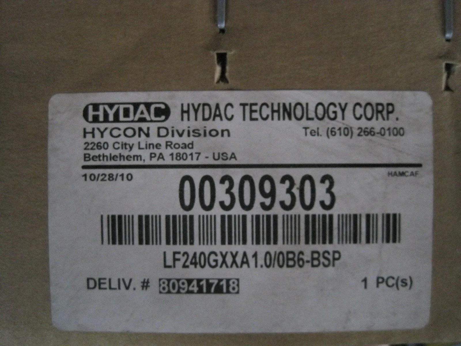 NEW HYDAC LF240GXXA1.0/0B6-BSP FILTER 00309303 LF240GXXA100B6BSP