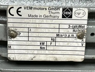 USED VEM MOTORS K21R90L4
