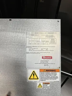 Revent Model 703-G-CG Gas Fired Double-Double Rack Oven