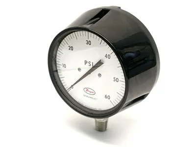 USED DWYER SPIRAHELIC DIRECT DRIVE PRESSURE GAGE 60 PSIG
